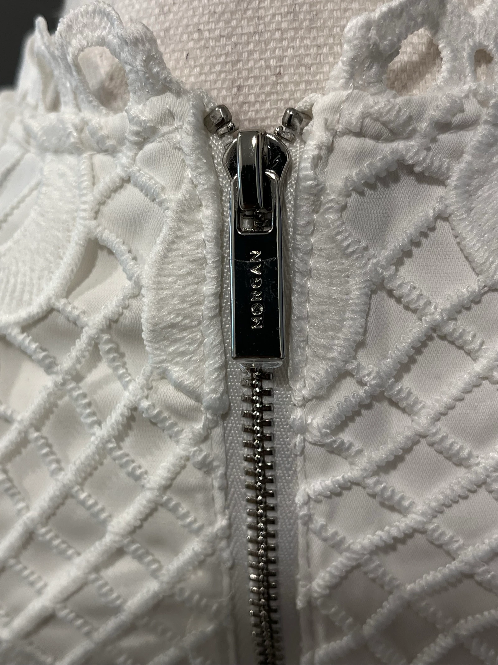 Vestido Guipure branco Morgan TXS – photo 5